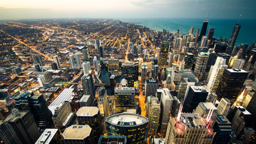 

Обои города 1280x720 Чикаго Панорама


