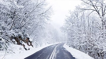 

Заставки зима, фото снег дорога 1280x720

