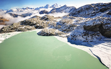 

Обои озеро, фото зимние горы 1280x720

