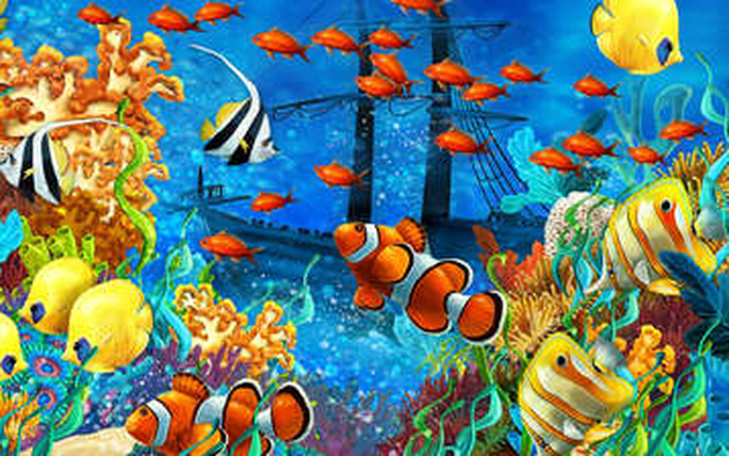 

Обои подводный мир фото картинки рыбы 1440x900

