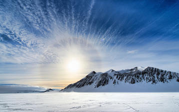 

HD обои 1440x900 зима, горы, перистые облака

