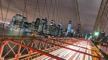 

HD обои мосты 1600x900, город, ночь

