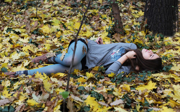 

Заставки осень девушка, фото осенний лес

