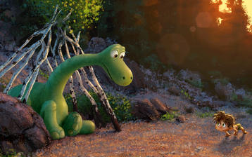 

HD обои мультфильмы, Добрый динозавр

