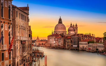 

Фото замки, соборы, Венеция, река

