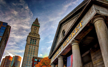 

Качественные обои города Quincy Market Бостон Здание

